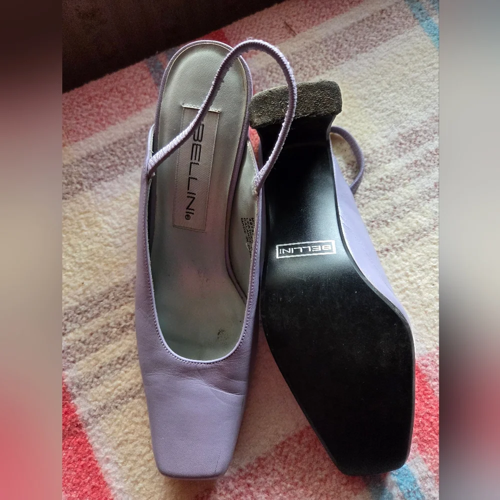 Bellini Women's Lavender Slingback Heels - Picture 4 of 5